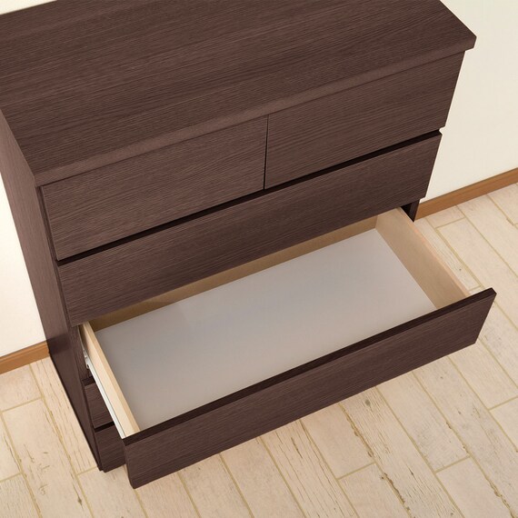 ハイチェスト(エレアK 80 DBR 5段) 13枚目画像