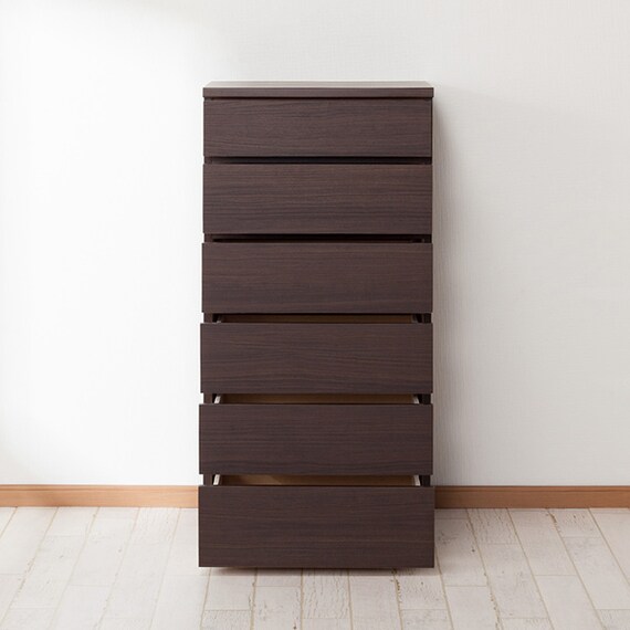 ハイチェスト(エレアK 60 DBR 6段) 4枚目画像