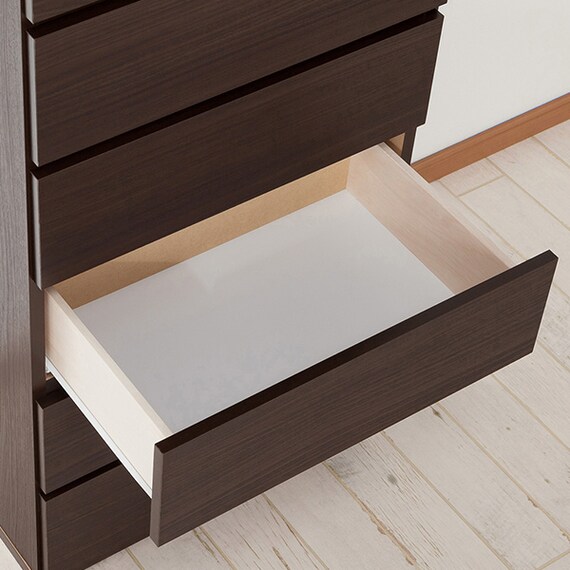 ハイチェスト(エレアK 60 DBR 6段) 8枚目画像