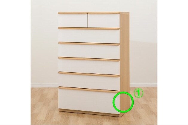 ハイチェスト ニーズ3 80HC WH/NA通販 | ニトリネット【公式】 家具