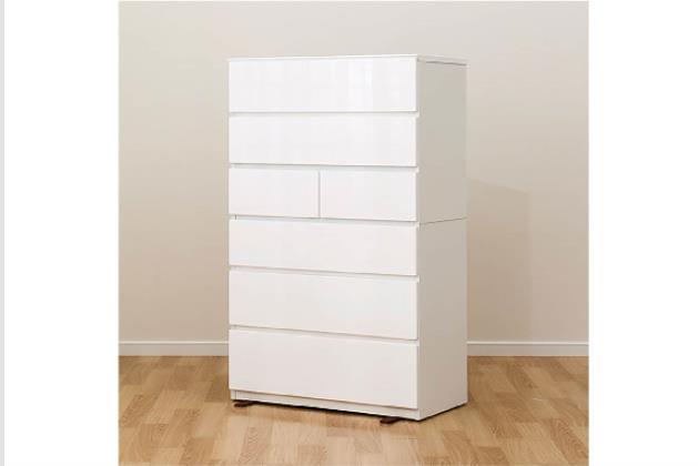 ニトリ　ハイチェスト(クエス 80-6HC WH) ﾊｲﾁｪｽﾄ ｸｴｽ 80-6HC WH | ニトリネット【公式】 家具・インテリア通販