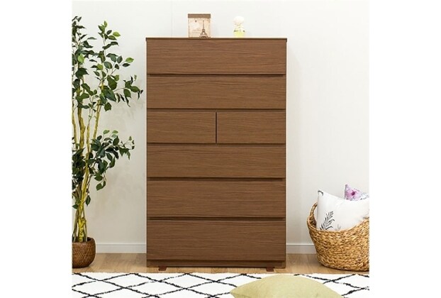 ハイチェスト ニトリ 6段 ダークブラウン 22,000円