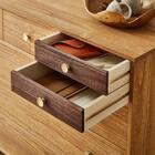 脚付き桐オイルチェスト５段 NA 2枚目画像