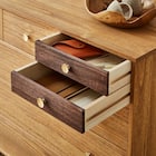 脚付き桐オイルチェスト5段 NA 2枚目画像