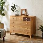 脚付き桐オイルチェスト５段 NA 5枚目画像