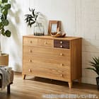 脚付き桐オイルチェスト5段 NA 5枚目画像