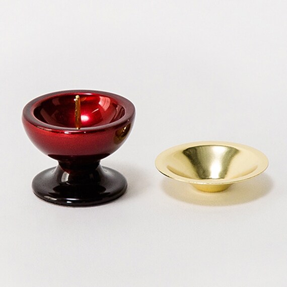 仏具(五具足・りん)セット(MG01 ワインぼかし) 7枚目画像