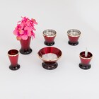 インテリア仏具セット(MG02ワインレッド) 1枚目画像