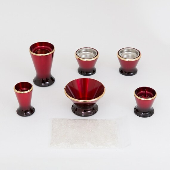 インテリア仏具セット(MG02ワインレッド) 5枚目画像