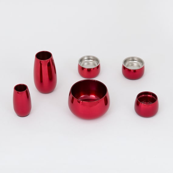 インテリア仏具セット(MG03ワインレッド) 5枚目画像