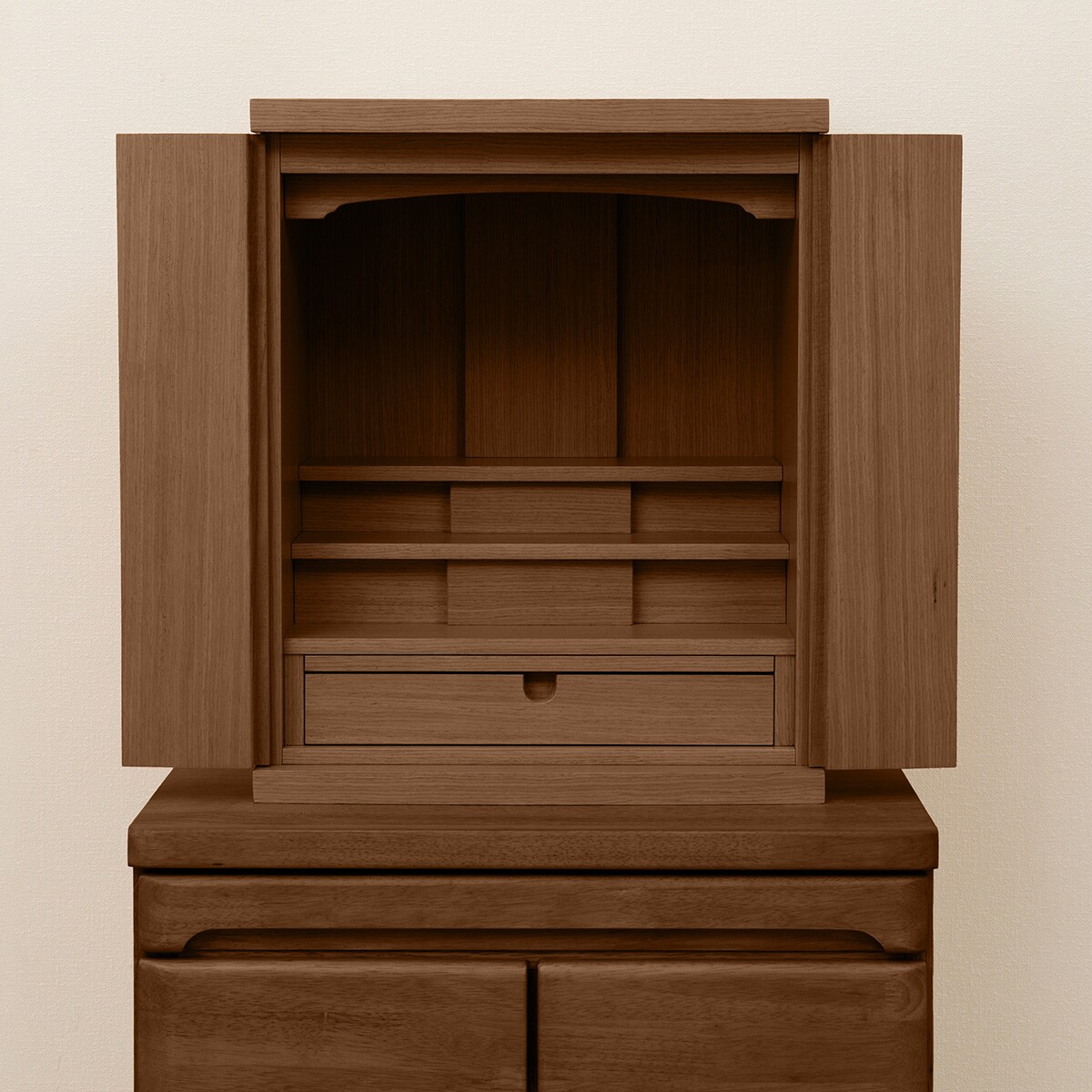 nicho★ページ 棚付きパイプベッド(ZHO スモールシングルショート ナチュラル