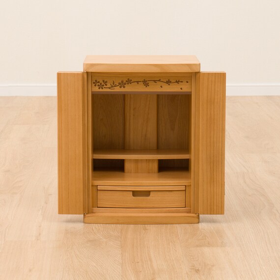 LED照明付きミニ仏壇15号(NB40 LED15 LBR) 11枚目画像