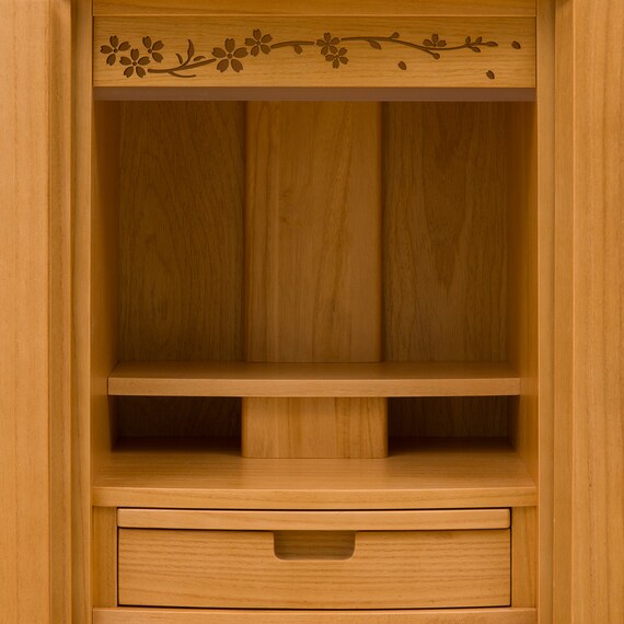 LED照明付きミニ仏壇15号(NB40 LED15 LBR) 16枚目画像