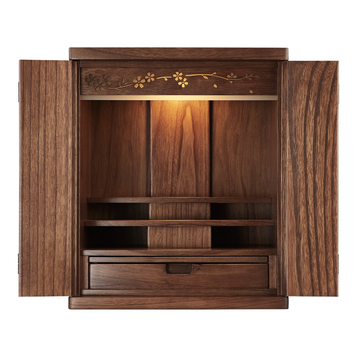 LED照明付きミニ仏壇18号(NB40 LED18 MBR) | ニトリネット【公式