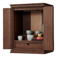 LED照明付きミニ仏壇15号(NB49 LED 15 MBR)