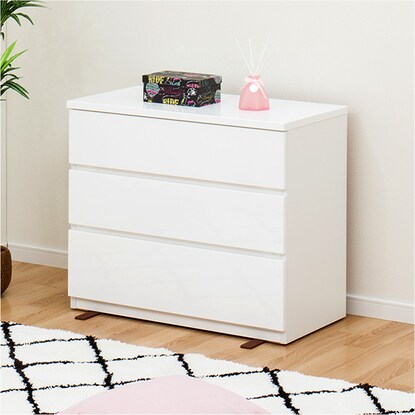 ローチェスト フォウ 80 Wh 3段 通販 ニトリネット 公式 家具 インテリア通販