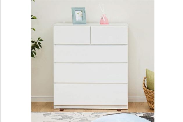 ローチェスト ﾛｰﾁｪｽﾄ ｸｴｽ 80-4LC WH | ニトリネット【公式】 家具・インテリア通販