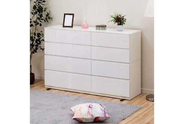 幅139cm] ローチェスト (クエス 140-4LC) 【配送員設置】 【5年保証】 【記念祭価格： 3/21まで】 | ニトリのタンス・チェスト  :Mebel(メーベル)