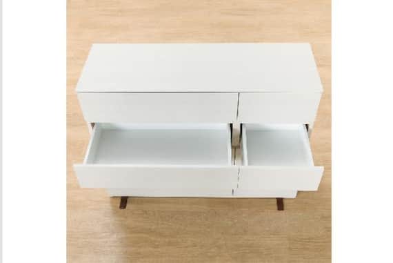 ローチェスト クエス 120-4LC WW 4枚目画像