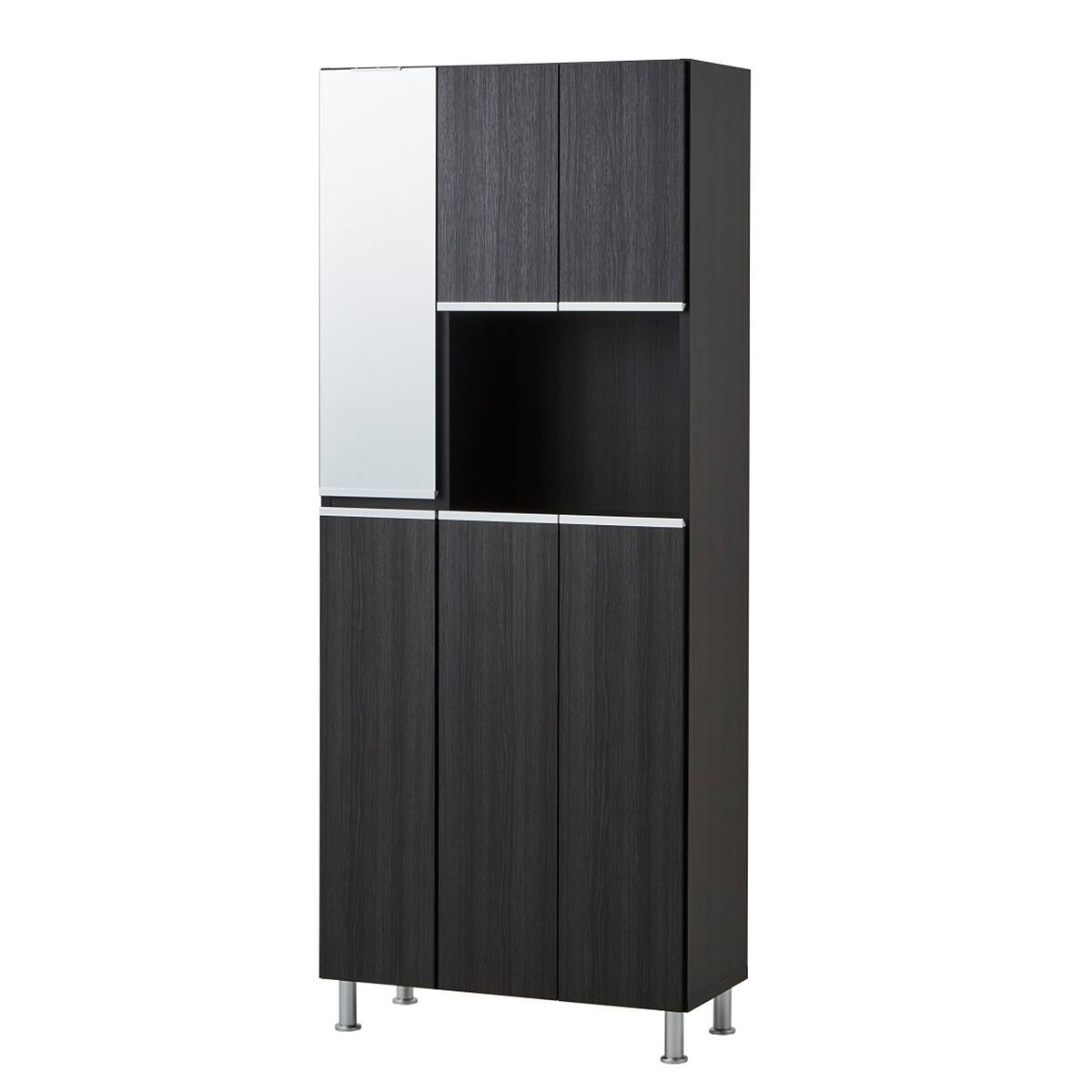 シューズボックスリアル ハイタイプ(幅75.2cm BK) | ニトリネット