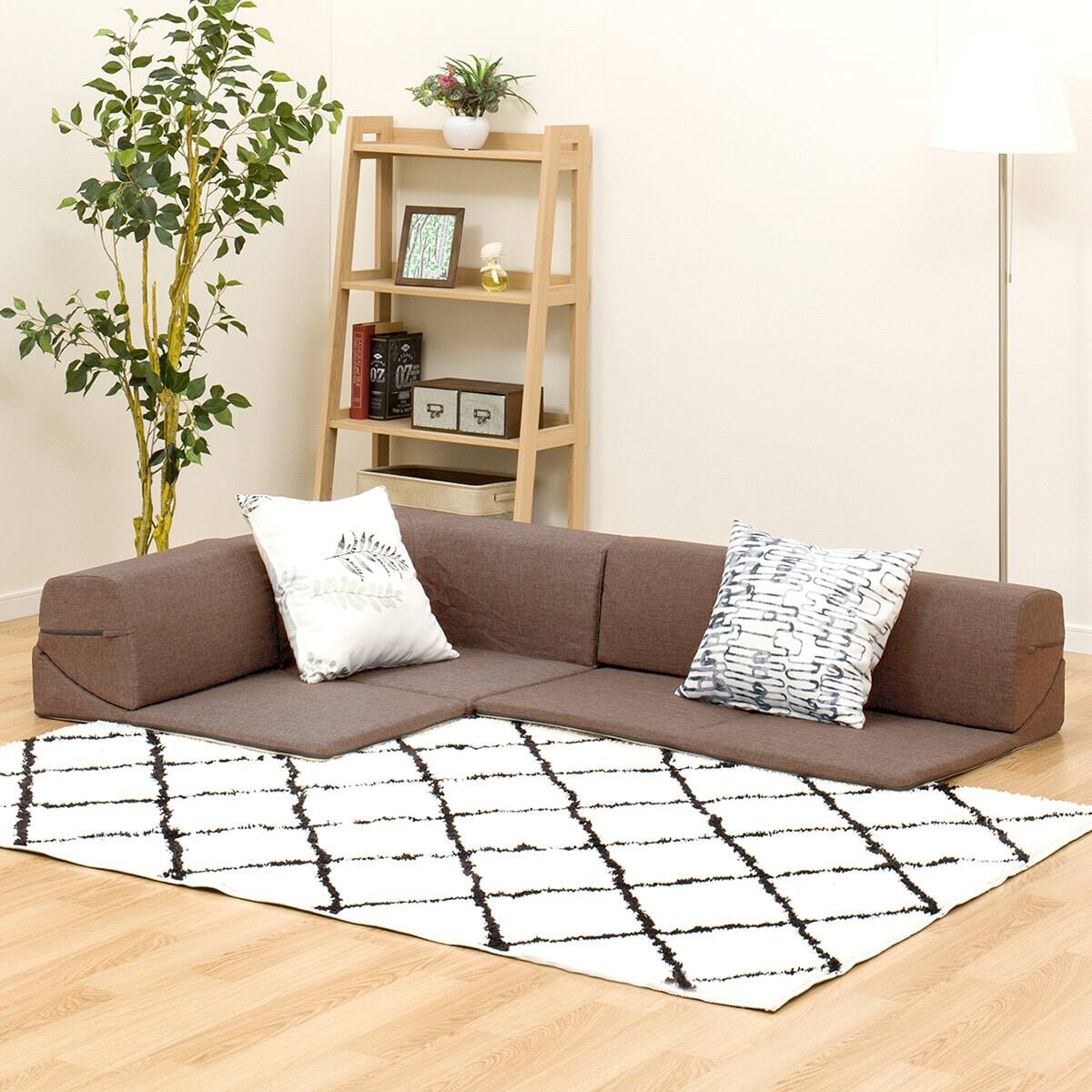 こたつ+ローソファセット（フロットC105ヴィンテージBR/コロネルDBR