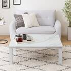 大理石調のリビングこたつ(LＭ23 105WH) 5枚目画像