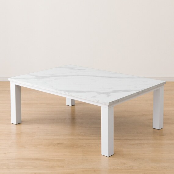 大理石調のリビングこたつ(LＭ23 105WH) 6枚目画像