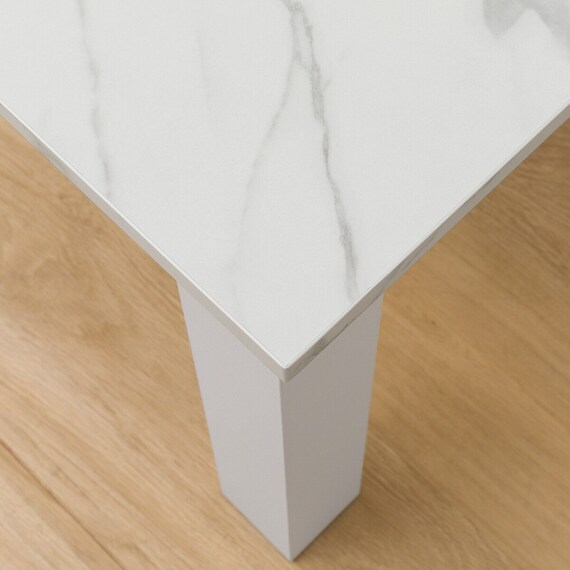 大理石調のリビングこたつ(LＭ23 105WH) 10枚目画像