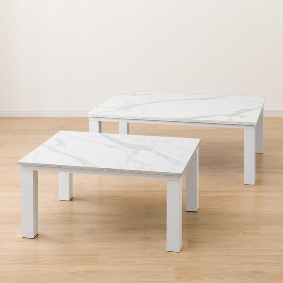 大理石調のリビングこたつ(LＭ23 105WH) 13枚目画像