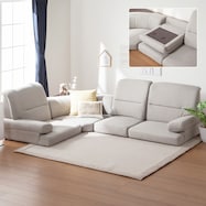 コーナーローソファ4点セット 布張りタイプ (Nゲート ファブリック)