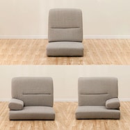 圧迫感なく座り心地が良いローソファ(Nゲート ファブリックBE)