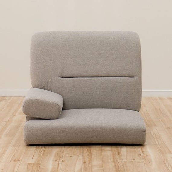 1人掛けローソファ 布張りタイプ (Nゲート 右肘 BE) 2枚目画像