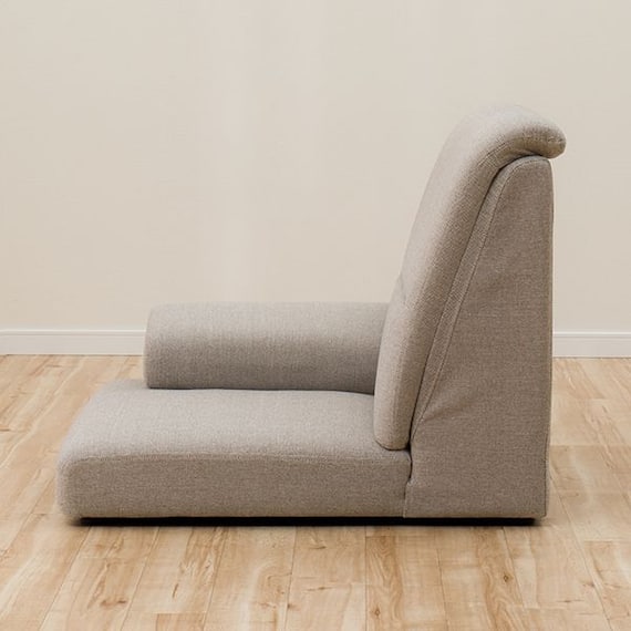 1人掛けローソファ 布張りタイプ (Nゲート 右肘 BE) 3枚目画像