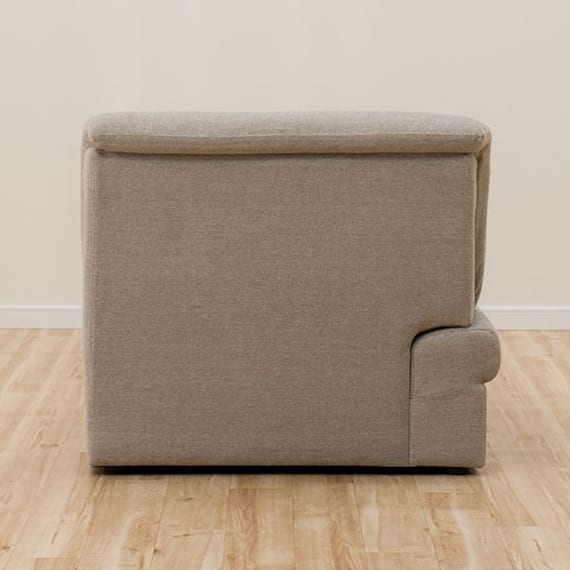 1人掛けローソファ 布張りタイプ (Nゲート 右肘 BE) 4枚目画像