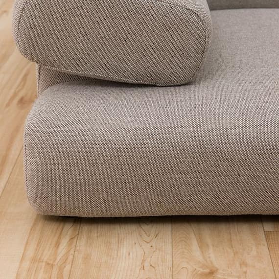 1人掛けローソファ 布張りタイプ (Nゲート 右肘 BE) 9枚目画像