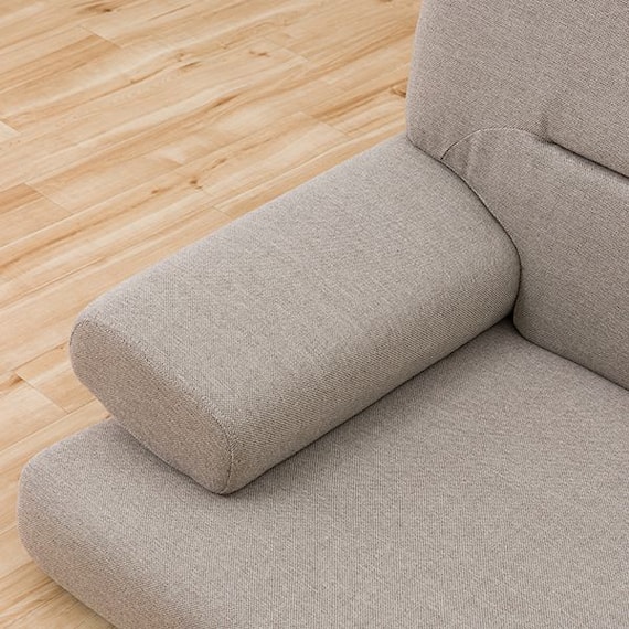 1人掛けローソファ 布張りタイプ (Nゲート 右肘 BE) 10枚目画像