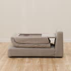 1人掛けローソファ 布張りタイプ (Nゲート 肘なし BE) 4枚目画像