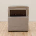 1人掛けローソファ 布張りタイプ (Nゲート 肘なし BE) 5枚目画像