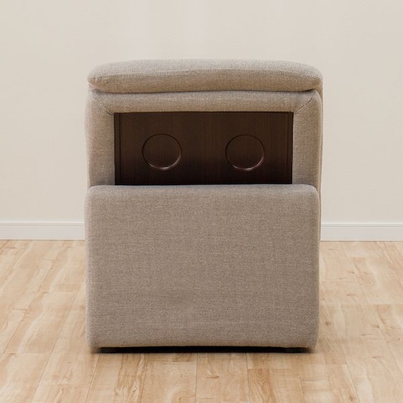 1人掛けローソファ 布張りタイプ (Nゲート 肘なし BE) 5枚目画像