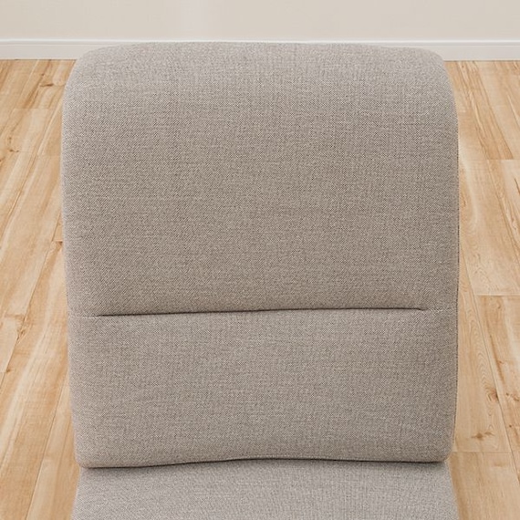 1人掛けローソファ 布張りタイプ (Nゲート 肘なし BE) 11枚目画像