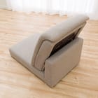 1人掛けローソファ 布張りタイプ (Nゲート 肘なし BE) 13枚目画像