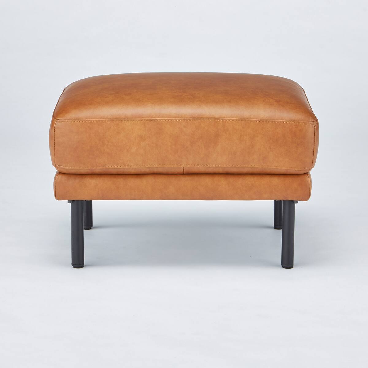 3人掛けソファ ANV001キャメル + スツール ANV001SSキャメル 本革