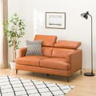 2人掛けソファ 本革(一部合成皮革)タイプ (サザーラC2 BR) 7枚目画像