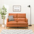 2人掛けソファ 本革(一部合成皮革)タイプ (サザーラC2 BR) 8枚目画像