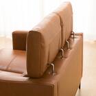 2人掛けソファ 本革(一部合成皮革)タイプ (サザーラC2 BR) 15枚目画像