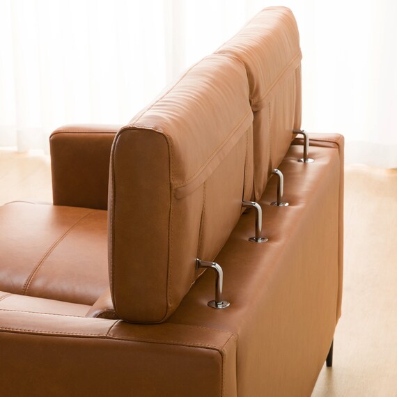 2人掛けソファ 本革(一部合成皮革)タイプ (サザーラC2 BR) 15枚目画像