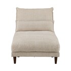 シェーズロングソファ 布張りタイプ (RJ001 BE) 5枚目画像