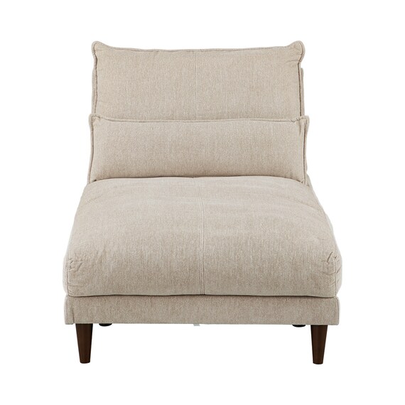 シェーズロングソファ 布張りタイプ (RJ001 BE) 5枚目画像