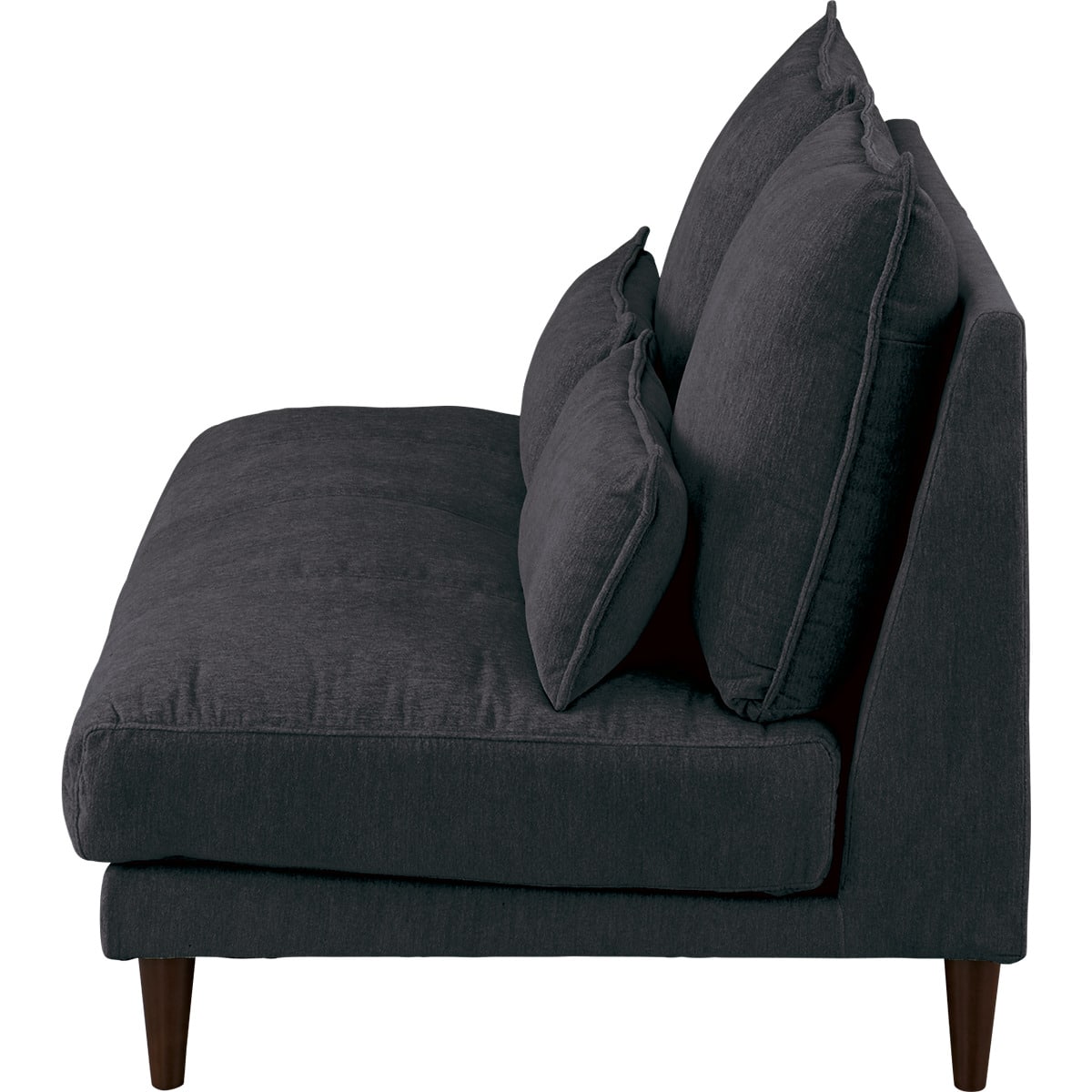 2人掛け肘なしソファ 布張りタイプ (RJ001 BK) | ニトリネット【公式