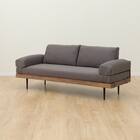 2.5人掛けワイドソファ 布張りタイプ (FK03 MBR) 4枚目画像